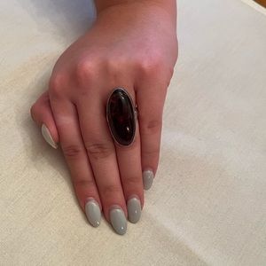 Vintage Oval  Topaz Cocktail Ring